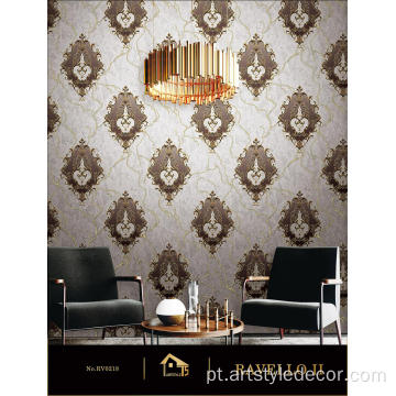 3D Damask PVC Bedroom Decor Wallpaper